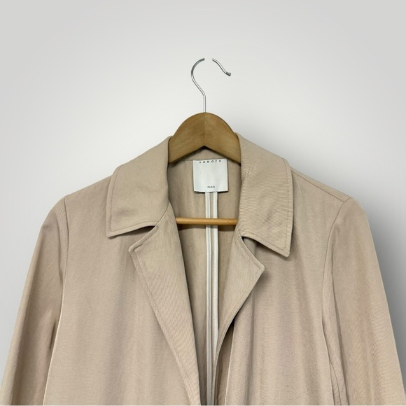 SANDRO Robertine  Coat Sz 4 - Picture 5 of 14